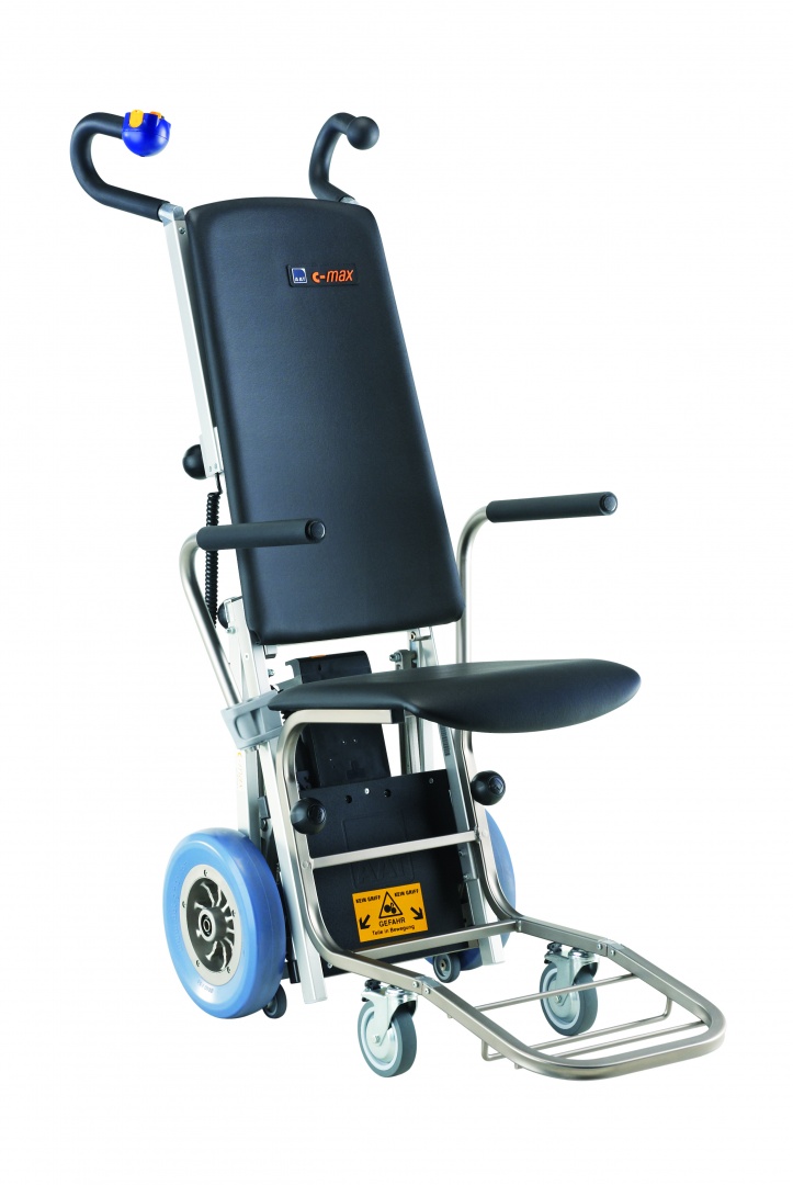 Montascale a ruote con seggiolino